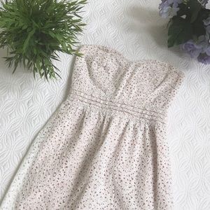 Strapless Pins and Needles dress